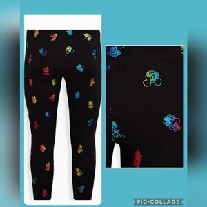 🆕 DISNEY MICKEY & FRIENDS CROP LEGGING - RAINBOW